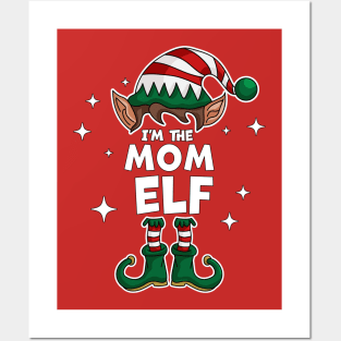 The Mom Elf - Funny Christmas Matching Family Group Xmas Posters and Art